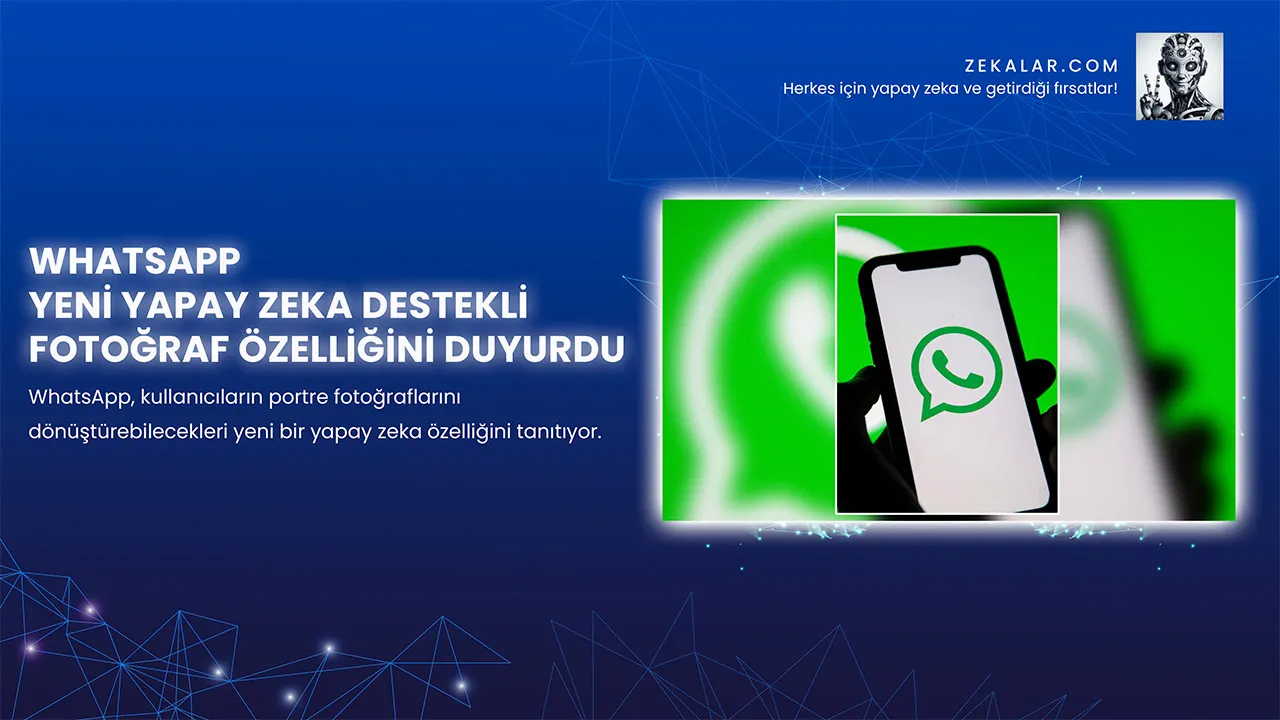 WhatsApp, kullanıcıların portre fotoğraflarını dönüştürebilecekleri yeni bir yapay zeka özelliğini tanıtıyor.