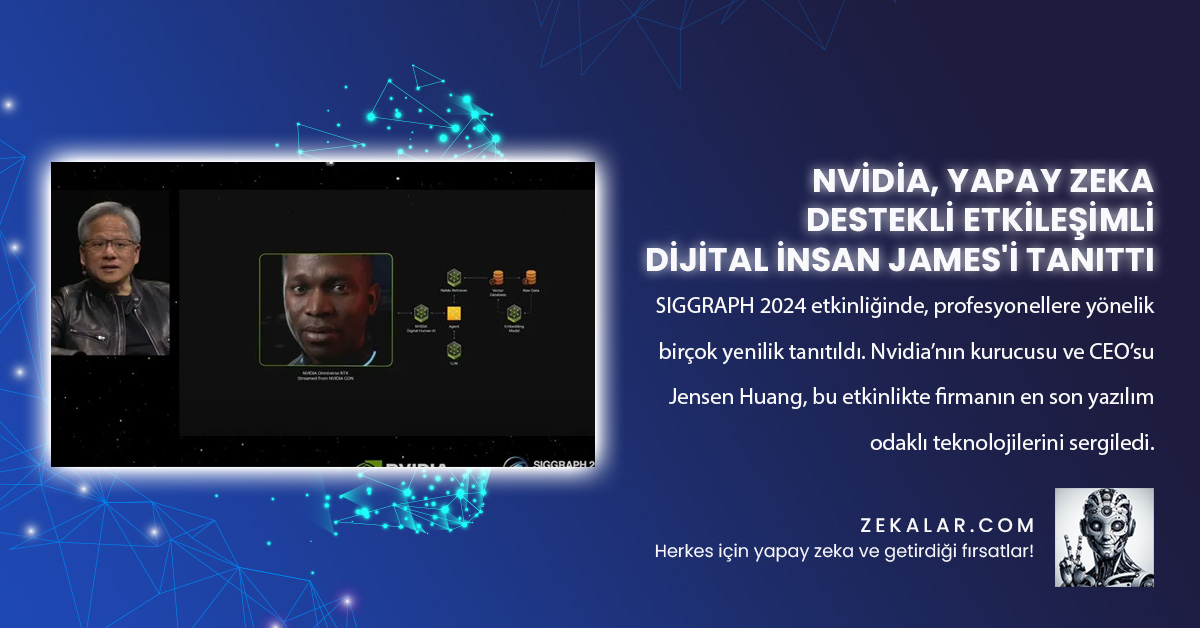 Nvidia’nın kurucusu ve CEO’su Jensen Huang, bu etkinlikte firmanın en son yazılım odaklı teknolojilerini sergiledi.